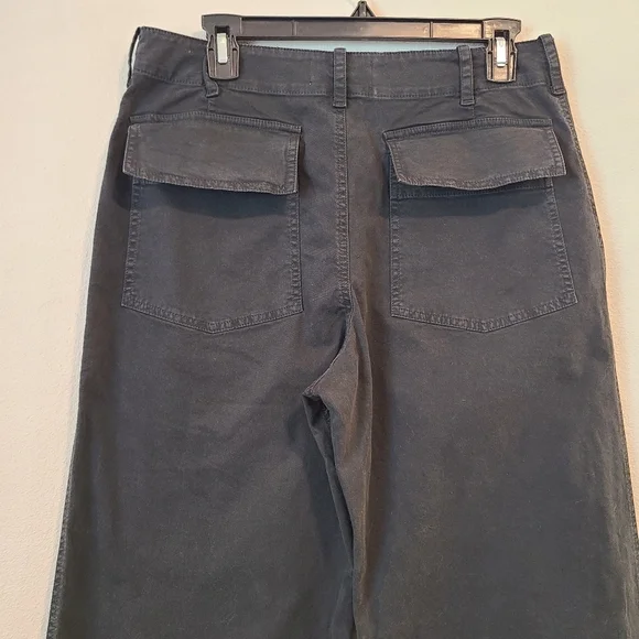 Nili Lotan Leon Boy Black Twill Cotton Pants